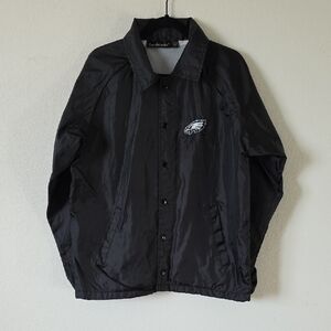 Dunbrooke - Men's Philedalphia Eagles Black Windbreaker Jacket - Size: Small